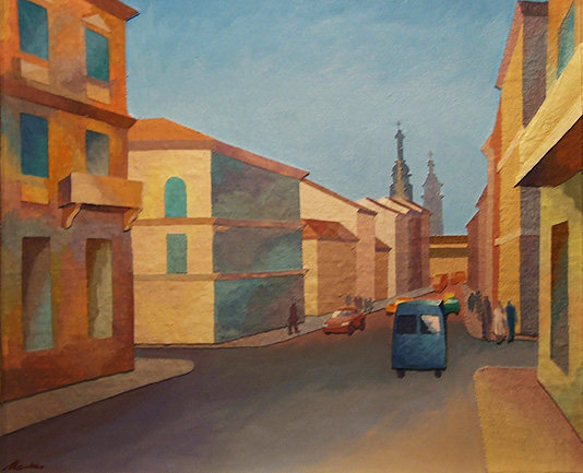 «Ранок. Вулиця Личаківська». 2008. Полотно, олія